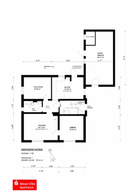 Selbstnutzer oder Kapitalanleger gesucht! - Grundriss EG (43278)