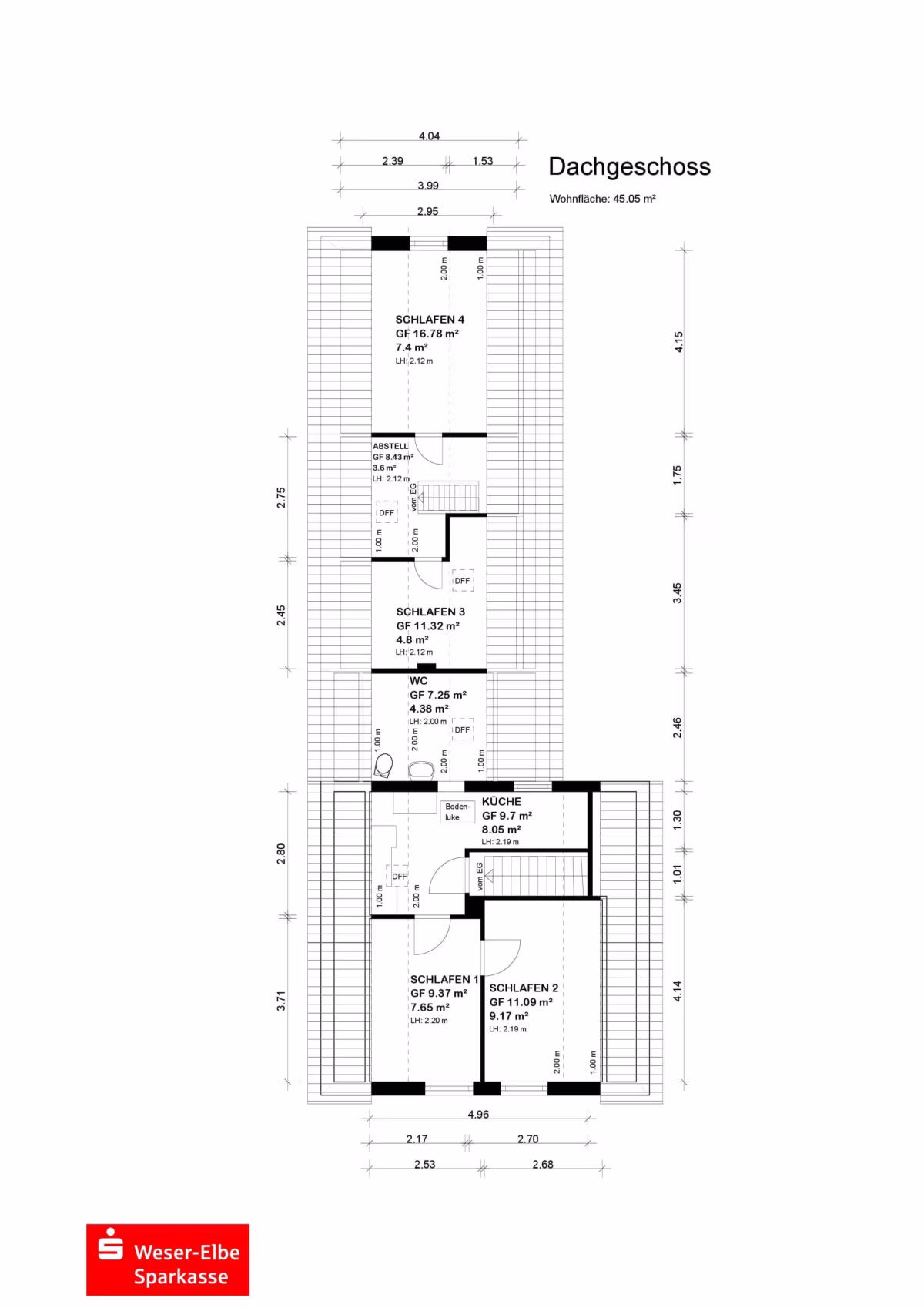 Grundriss Dachgeschos