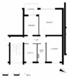 Grundriss - Gut aufgeteilte 3-Zimmer-Wohnung!