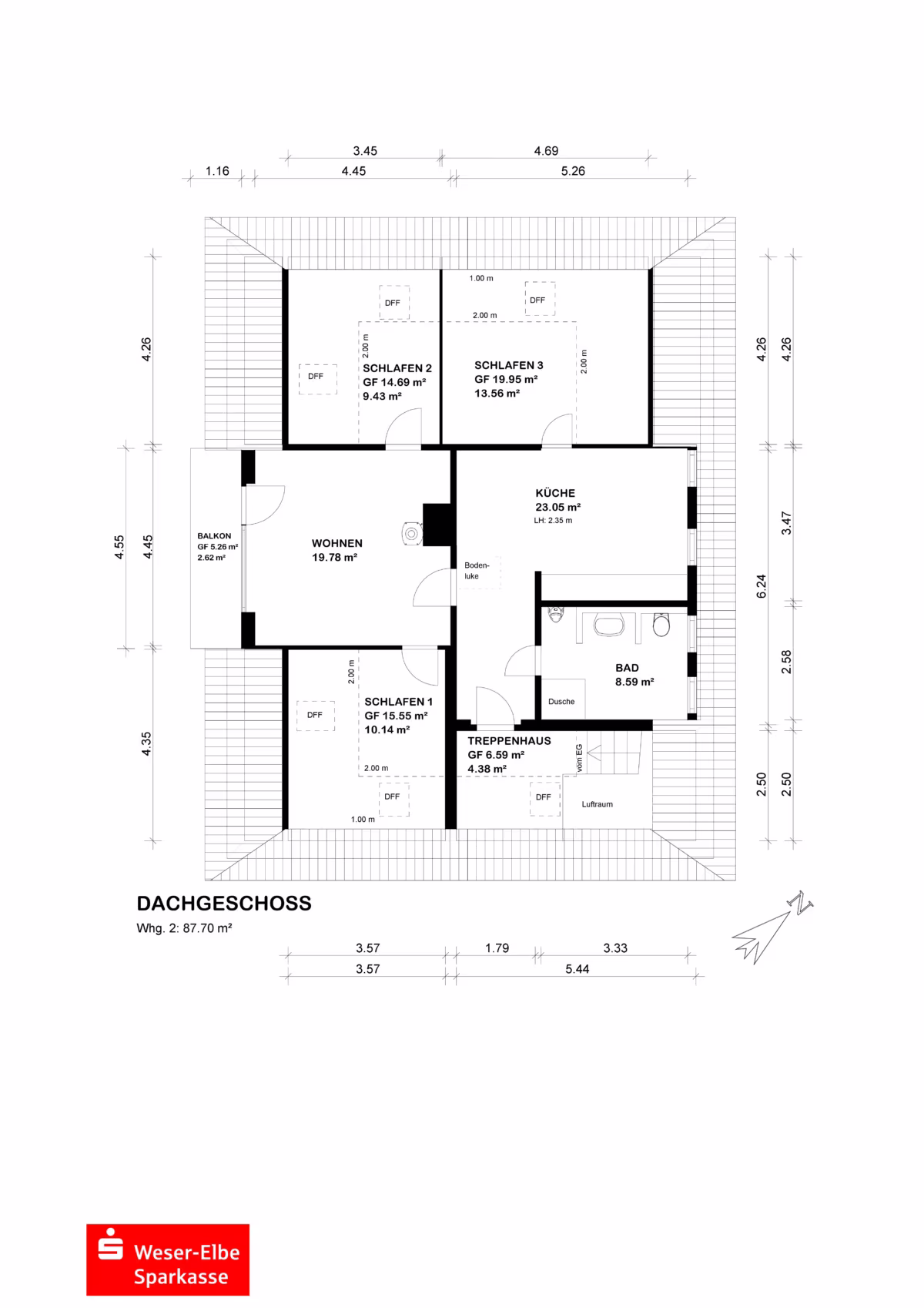Grundriss Dachgeschoss