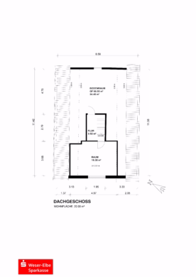 Einfamilienhaus mit großem Potential - Grundriss Dachgeschoss (44901)