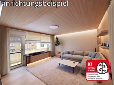 3-Zimmer-Wohnung im 1. OG - mit KI verändert - Wohnzimmer (79580)