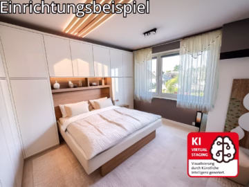 3-Zimmer-Wohnung im 1. OG - Schlafzimmer (70105)