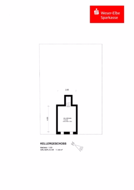 Wohn- und Geschäftshaus mitten in Hechthausen - Grundriss Kellergeschoss (42561)
