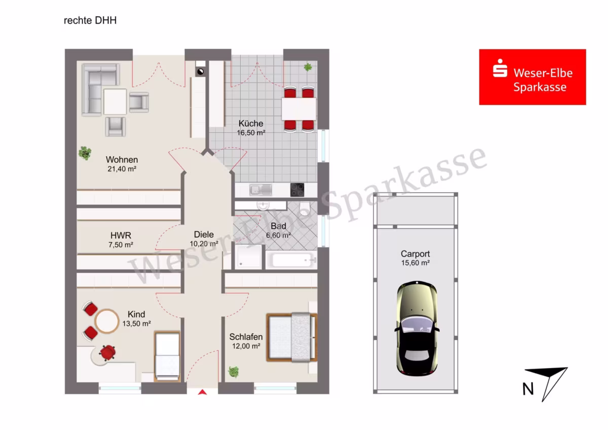 Grundriss rechte DHH