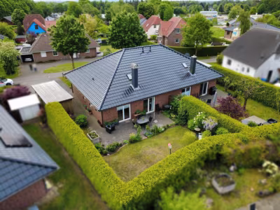 Vermietetes Doppelhaus in gefragter Lage - Gartenansicht rechts (83629)