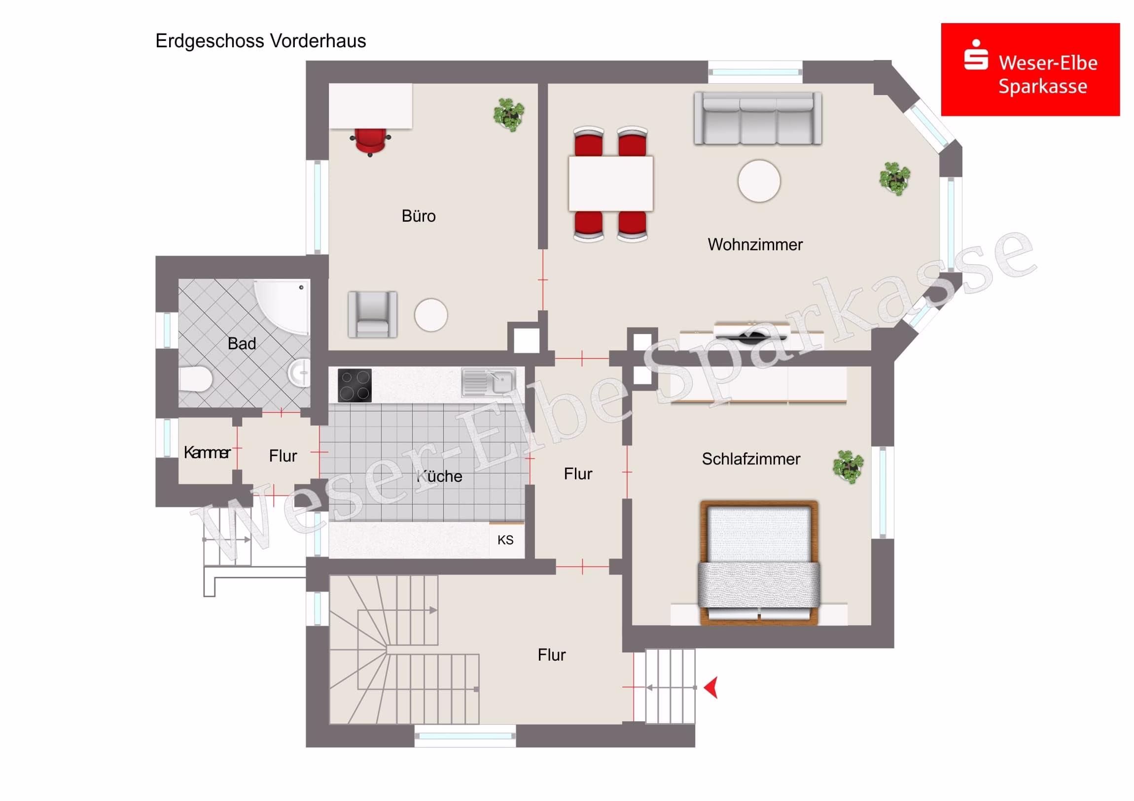 Grundriss Erdgeschoss Vorderhaus