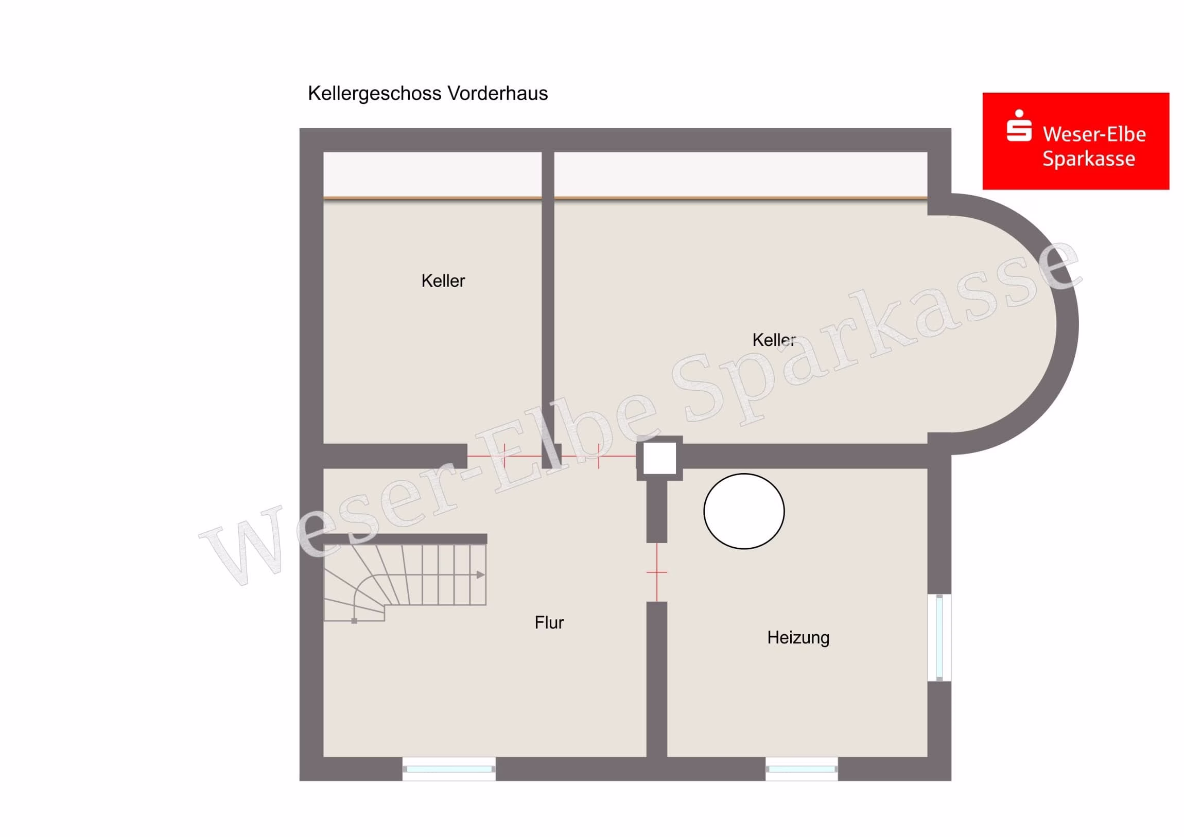 Grundriss Kellergeschoss Vorderhaus
