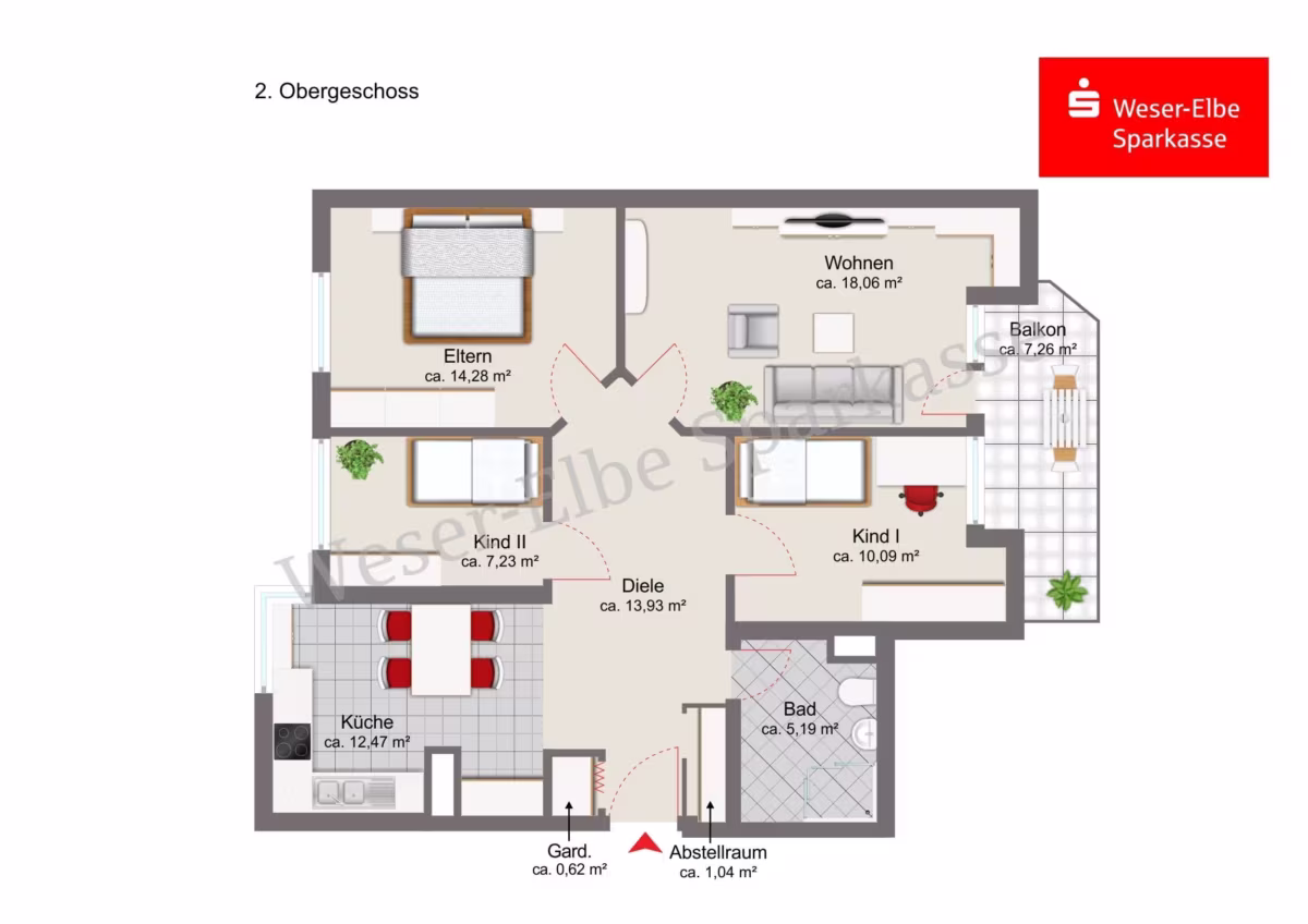 Grundriss 2. Obergeschoss