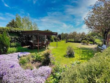 Großzügiges Einfamilienhaus in Krummendeich - Blick in den Garten (35504)