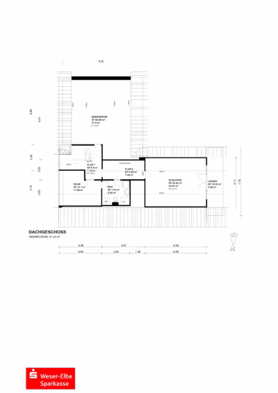 Hier fühlt sich Zukunft nach Zuhause an - Grundriss Dachgeschoss (83770)