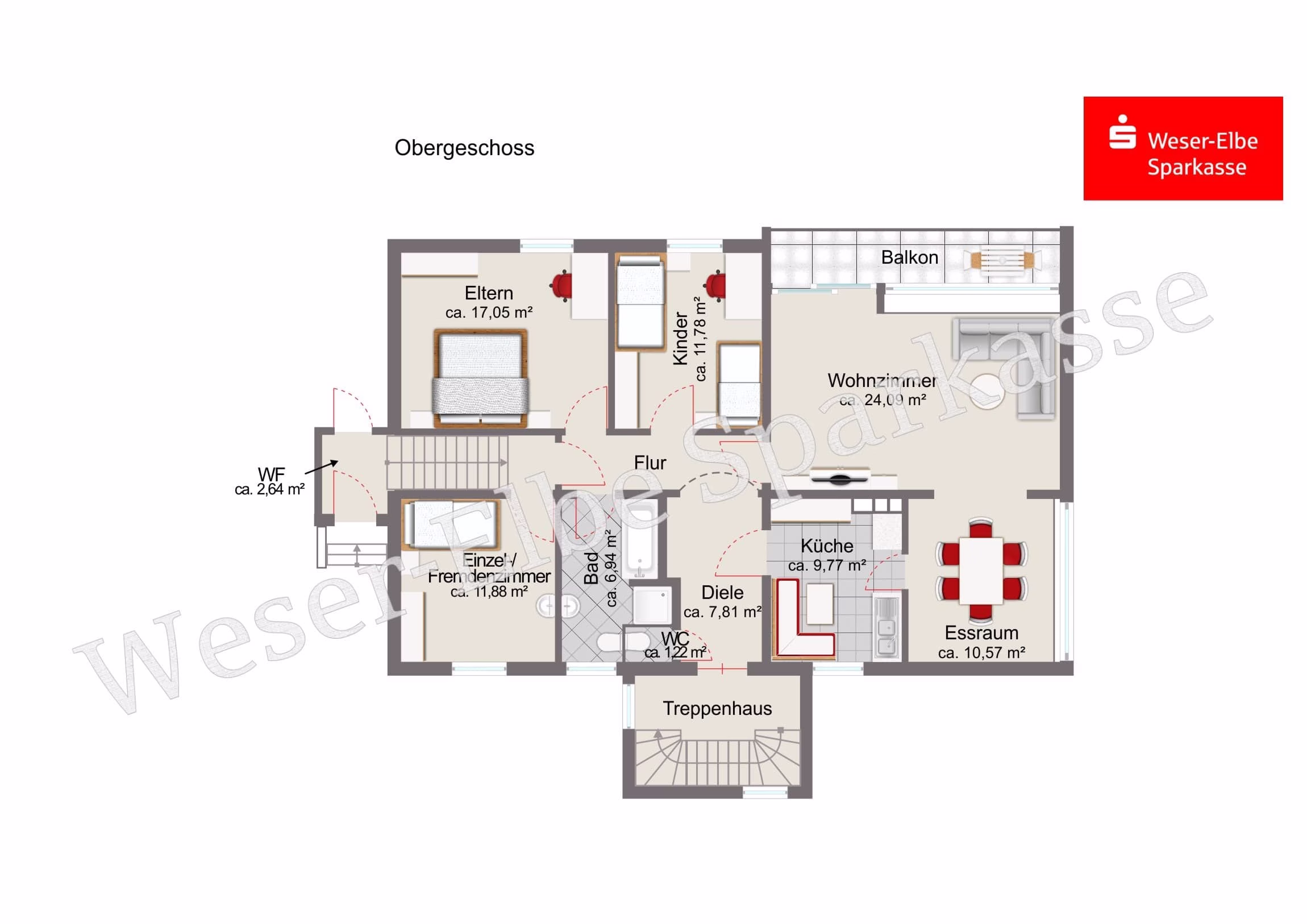 Grundriss Obergeschoss