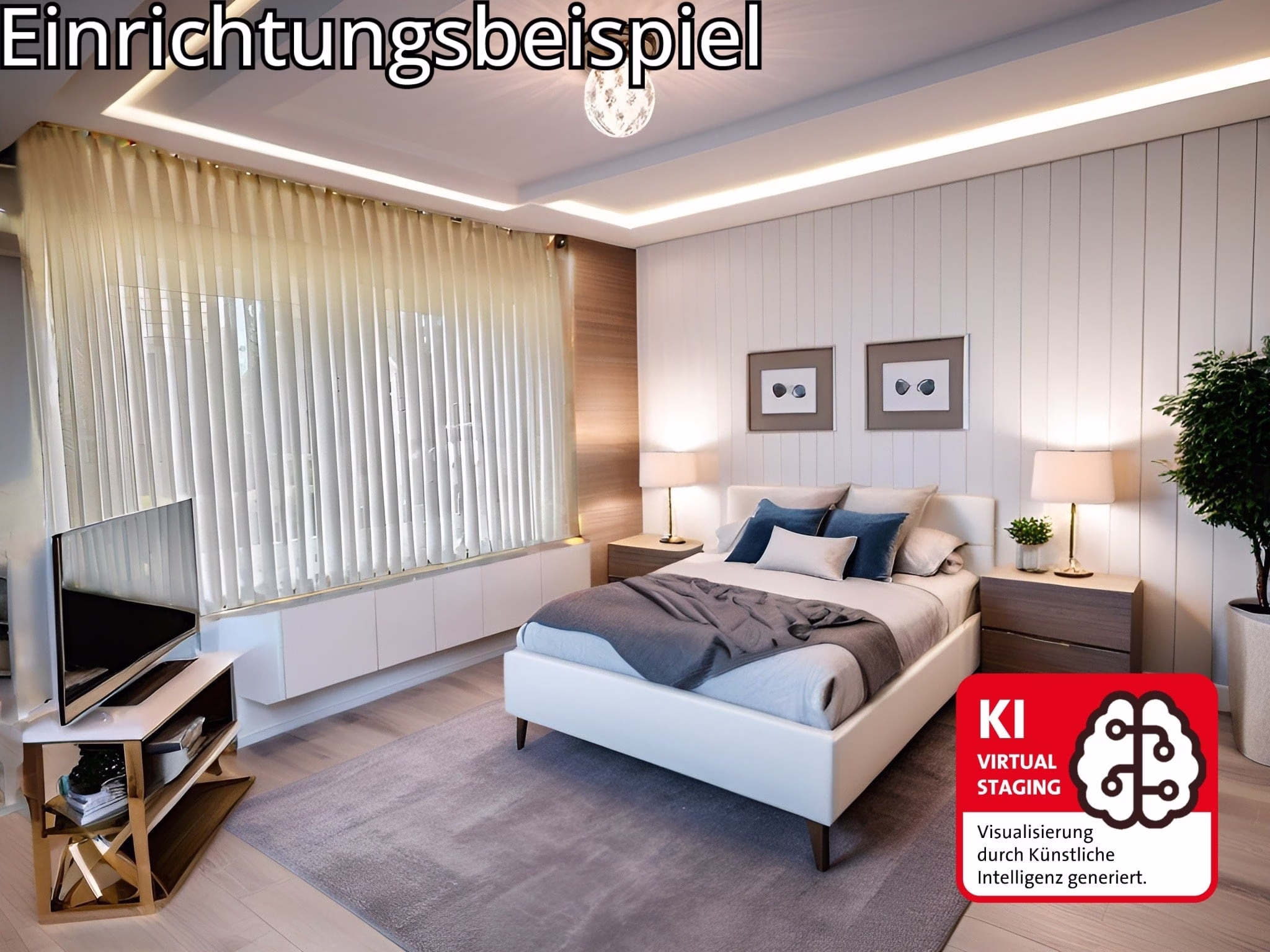mit KI verändert - Schlafzimmer