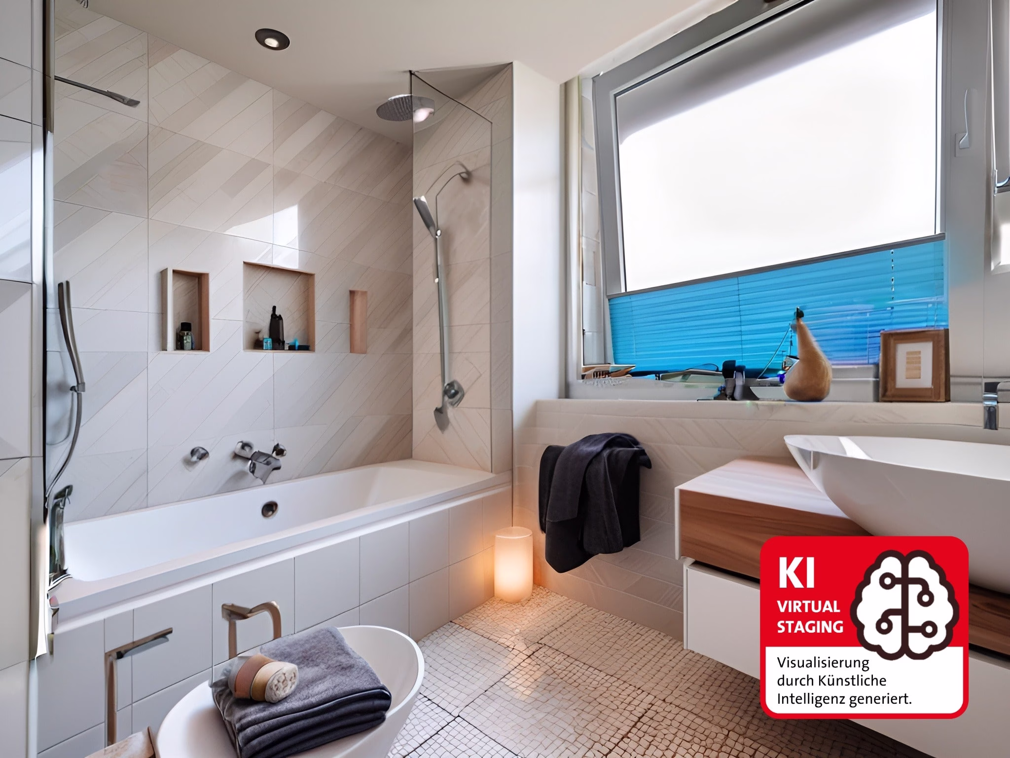 mit KI verändert - Badezimmer