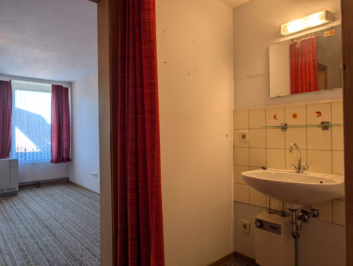 Waschbereich der Zimmer